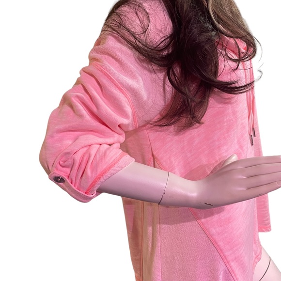 CALVIN KLEIN PINK COWL-NECK PULLOVER LIGHTWEIGHT SWEATER SIZE M - Picture 3 of 9